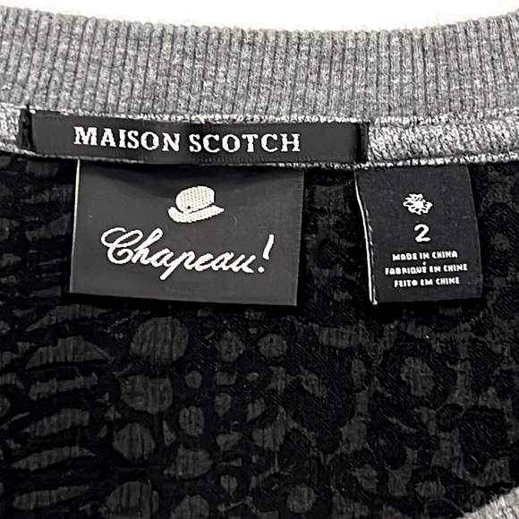 Maison Scotch Chapeau Mixed Media Sequin Sweatshirt - Picture 7 of 10